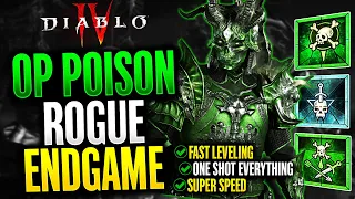 Diablo 4 -  BEST Poison Twisting Blades Rogue Speed Leveling Build Guide after Patch (Level 1-100)