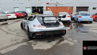 AMG GT Black Series Equipped with Redstar Exhaust Titanium Catback and Competition Downpipes