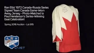 Ron Ellis' 1972 Canada-Russia Series Signed Team Canada Game-Worn Away Jersey