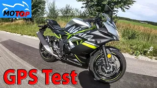 Kawasaki Ninja 125 - GPS Test - ACCELERATION / ROLL ON / TOPSPEED