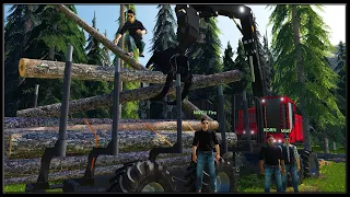 The Day of The Forwarder - Logging Crew 119 - Farming Simulator 2019 - FDR Logging