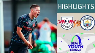 Leipzig vs Manchester City U19 UEFA Youth League Highlights | Group G