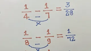 Fraction simplification trick | subtract fraction mentally👩‍🏫#shorts #fraction #trending