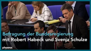 Befragung der Bundesregierung  mit  Svenja Schulze und Robert Habeck, 17.01.24