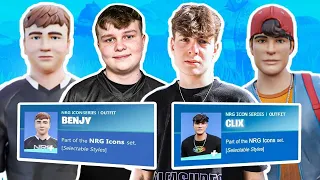 NRG Fortnite Reacts to Their Own Custom Fortnite Skins (Benjyfishy, Clix, Ronaldo, Edgey, EpikWhale)