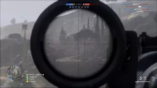 battlefield 1   longest headshot moving target 300 meter