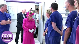 The Queen Meets With Staff and Patients at Cambridge's New Papworth Hospital