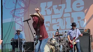 Kevin Fowler singing "Long Line of Losers" at the Kyle Fair in Kyle, TX on May 19, 2024