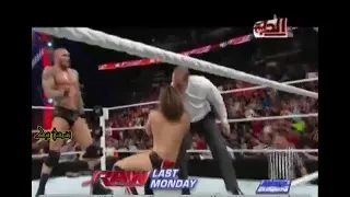 المصارعة الحرة wwe تعليق عربي قناة الحلبة 😀