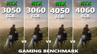 Laptop RTX 3050 6GB vs 3060 vs 4050 vs 4060 Gaming Benchmark Test in 2024 | Which one is better? |