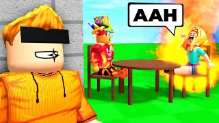 I set his roblox girlfriend ON FIRE..