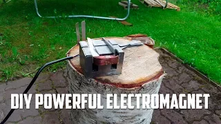 DIY Powerful Electromagnet For Free