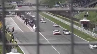 FIA GT series Cesar Campanico huge crash Zandvoort **Graphic, photographer injured**