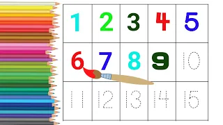 Counting Numbers | write and read numbers | 123 learning for kids | 1-15 | 123 counting for kids