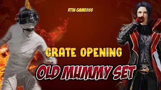 MUMMY SET LUCKY CRATE OPENING ||  360 UC GET MUMMY SET 🤯😱 || PUBG MOBILE || INFERNO HELMET