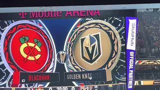 Marc-Andre Fleury honored at start of Golden Knights vs Blackhawks Jan 8, 2022