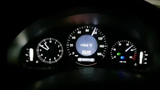 Mercedes-Benz W211 E220 CDI 170 HP  Acceleration 0-100km/h 0-160 km/h