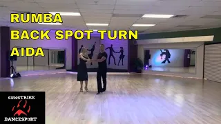 Rumba back spot turn and Aida