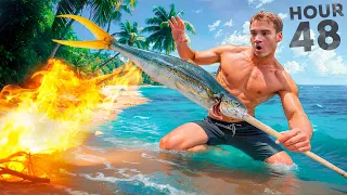 Eating ONLY What I CATCH For 48 Hours (SOLO SURVIVAL)