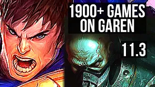 GAREN vs URGOT (TOP) | 1900+ games, 1.3M mastery, 9/2/5, Dominating | BR Master | v11.3