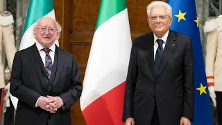 Mattarella incontra il Presidente della Repubblica d’Irlanda S E  il Signor Michael D  Higgins
