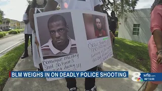 Family of armed robber protests his shooting and death by Tampa Police