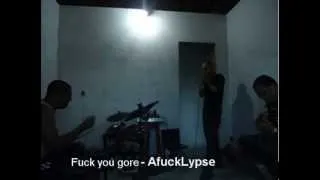 Afucklypse - in Recording tracks: No As Fag - and - Fuck You Gore -  from demo (Undone)