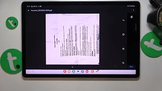 How to Make a Real Life Document into PDF Scan on SAMSUNG Galaxy Tab S9 FE+ - Google Drive