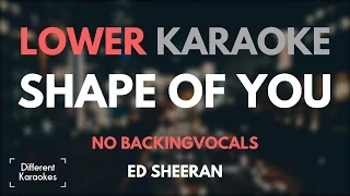 Ed Sheeran - Shape of You (LOWER Key Karaoke - NO BACKING VOCALS)