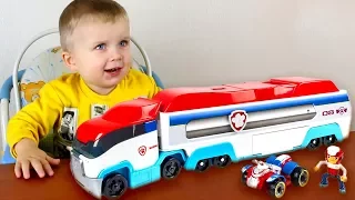 Щенячий Патруль и Патрулевоз - Играем с малышом Сашей. Paw Patrol - Paw Patroller