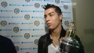 Cristiano Ronaldo - 2008 PFA Player of the Year award reaction