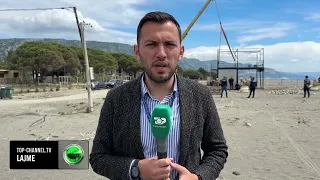 Top Channel/ IKMT “pastron” Velipojën. Shkatërrohen platformat e betonit në plazh e ndërtimt pa leje