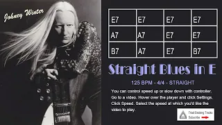 [Blues] Backing Track - Straight Blues in E 125 BPM