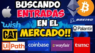 Estas Acciones  han Caído Mucho HOY!! |Hora de Comprar WISH, TSLA,CAT,FB, NVDA,AMZN,COIN, AMC Ahora