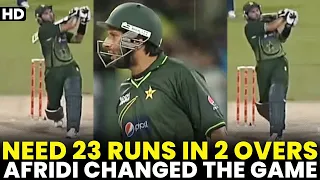 Pakistan Need 23 Runs in Last 2 Overs & Shahid Afridi Changed The Whole Game | PCB | MA2A