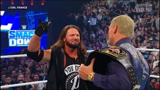 Cody Rhodes vs. AJ Styles Face-To-Face - WWE SmackDown 5/3/2024