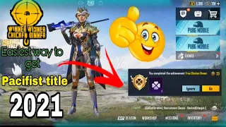 #Pacifist_title Easiest Method to Get Pacifist Title || Tips and tricks Pubg Mobile