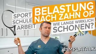 Wie lange muss man schonen nach Zahn-OP / Weisheitszahnentfernung / Implantationen?