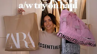 HUGE autumn/winter try on clothing haul! zara, pretty little thing, asos & depop!