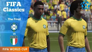 BRAZIL vs ITALY : WC Final , 1970 FIFA WORLD CUP (Classic Patch) || FIFA 16