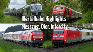 Illertalbahn Highlights: Öler mit Br248, Schallmesszug mit Br218 und 101, Intercity mit Doppel Br218