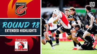 Dragons v Emirates Lions | Extended Highlights | Round 18 | URC 2021/22