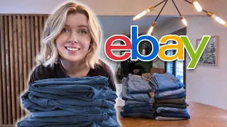 I work from home selling jeans on eBay - day in the life