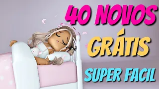 40 ITENS GRÁTIS PARA PREGUIÇOSOS! (MUITO FÁCIL)  NO ROBLOX!😪