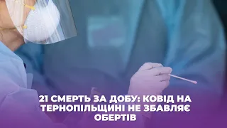 21 смерть за добу: ковід на Тернопільщині не збавляє обертів