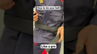 How to tie a JiuJitsu belt! #BJJ