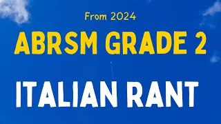 Italian Rant - Anon. l ABRSM Cello Grade 2 Exam piece A2, from 2024