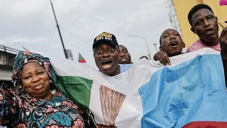 Bola Tinubu addresses supporters after being declared winner