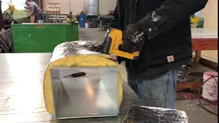 Stapling HVAC Duct Wrap with Bostitch Outward Clinch Stapler Gun and Staples