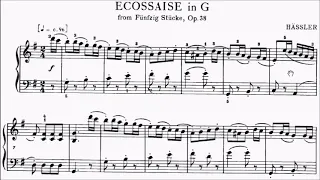 ABRSM Piano 2021-2022 Grade 2 A3 Hassler Ecossaise in G Op.38 No.23 Sheet Music